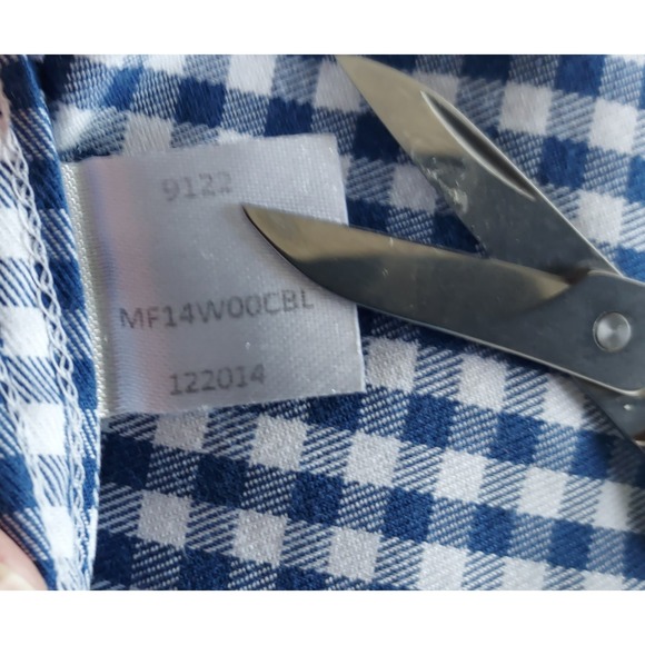 Peter Millar‎ Shirt Men's Size XL  Nanoluxe Easycare Gingham Dress Shirt - Picture 9 of 14